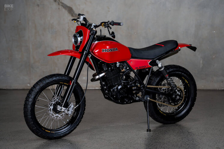 Honda XL500 vintage enduro restomod by Purpose Built Moto