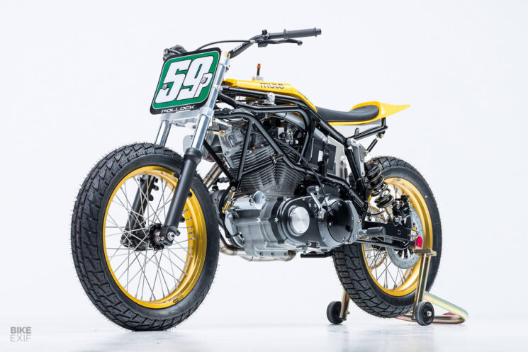 Hooligan flat track race bike by Mule Motorcycles