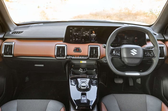 Maruti e Vitara interior and dashboard