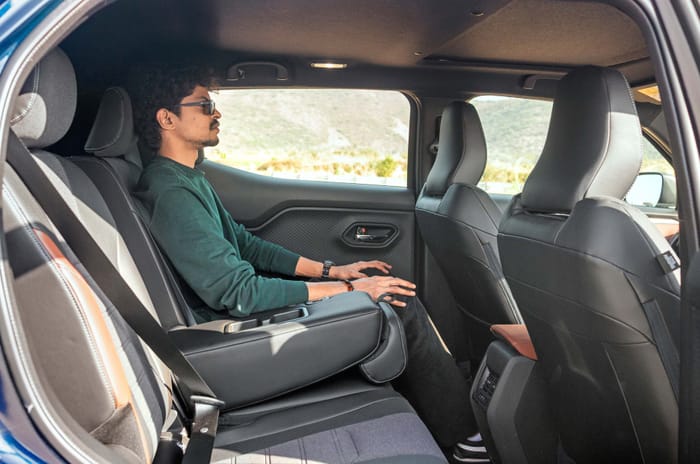 Maruti e Vitara rear seats Maruti e Vitara rear seats