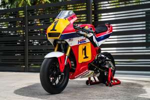 A Honda Grom street racer with a two-stroke moto, by Cohn Racers, USA